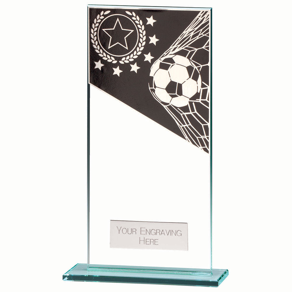 Personalised Engraved Mustang Glass Football Trophy 5 Sizes Available Free Engraving