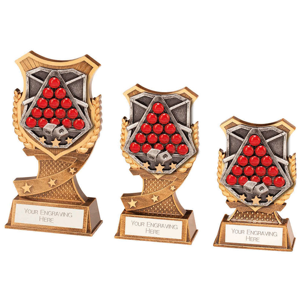 Personalised Engraved Titan Snooker Trophy 3 Sizes Available Free Engraving