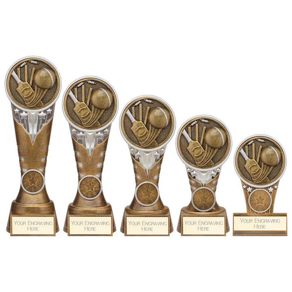 Personalised Engraved Ikon Cricket Trophy 5 Sizes Available Free Engraving