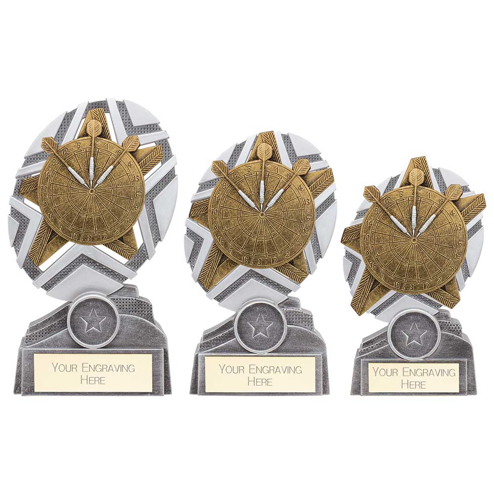 Personalised Engraved The Stars Darts Trophy 3 Sizes Available Free Engraving