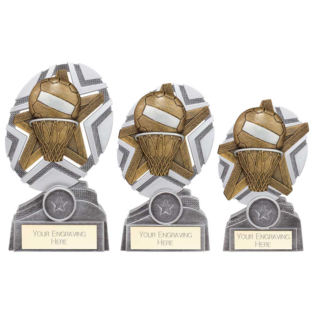 Personalised Engraved The Stars Netball Trophy 3 Sizes Available Free Engraving