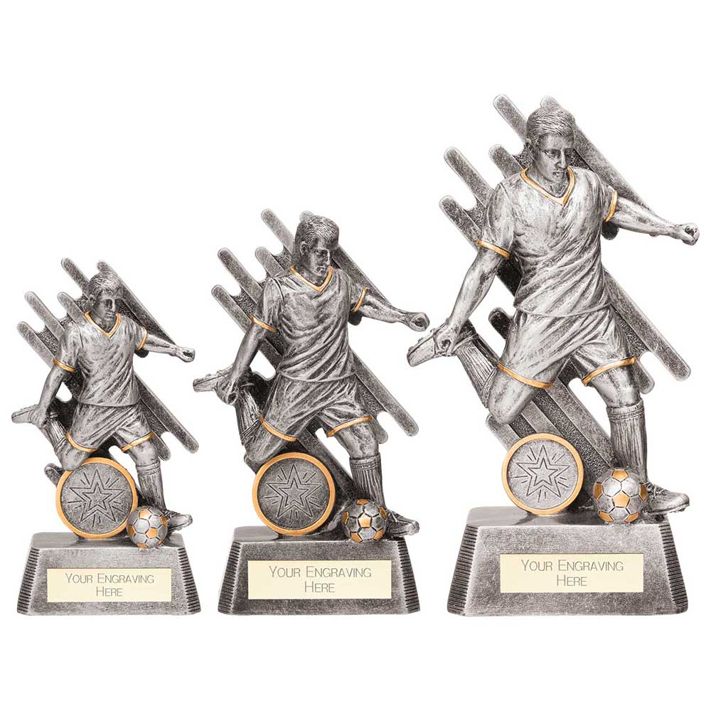 Personalised Engraved Focus Football Trophy 3 Sizes Available Free Engraving