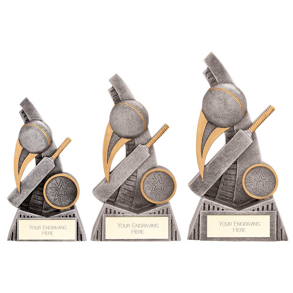 Personalised Engraved Nemesis Cricket Trophy 3 Sizes Available Free Engraving