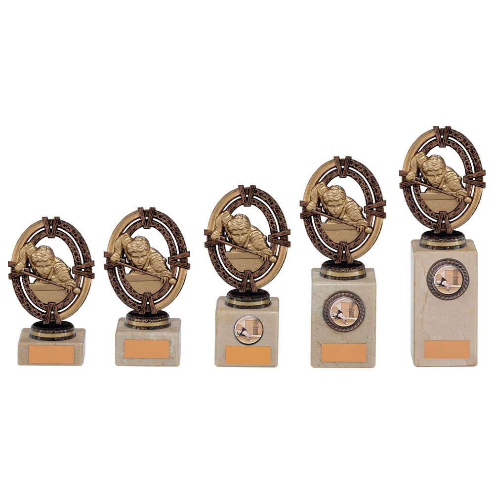 Personalised Engraved Maverick Legend Pool Snooker Trophy 5 Sizes Available Free Engraving
