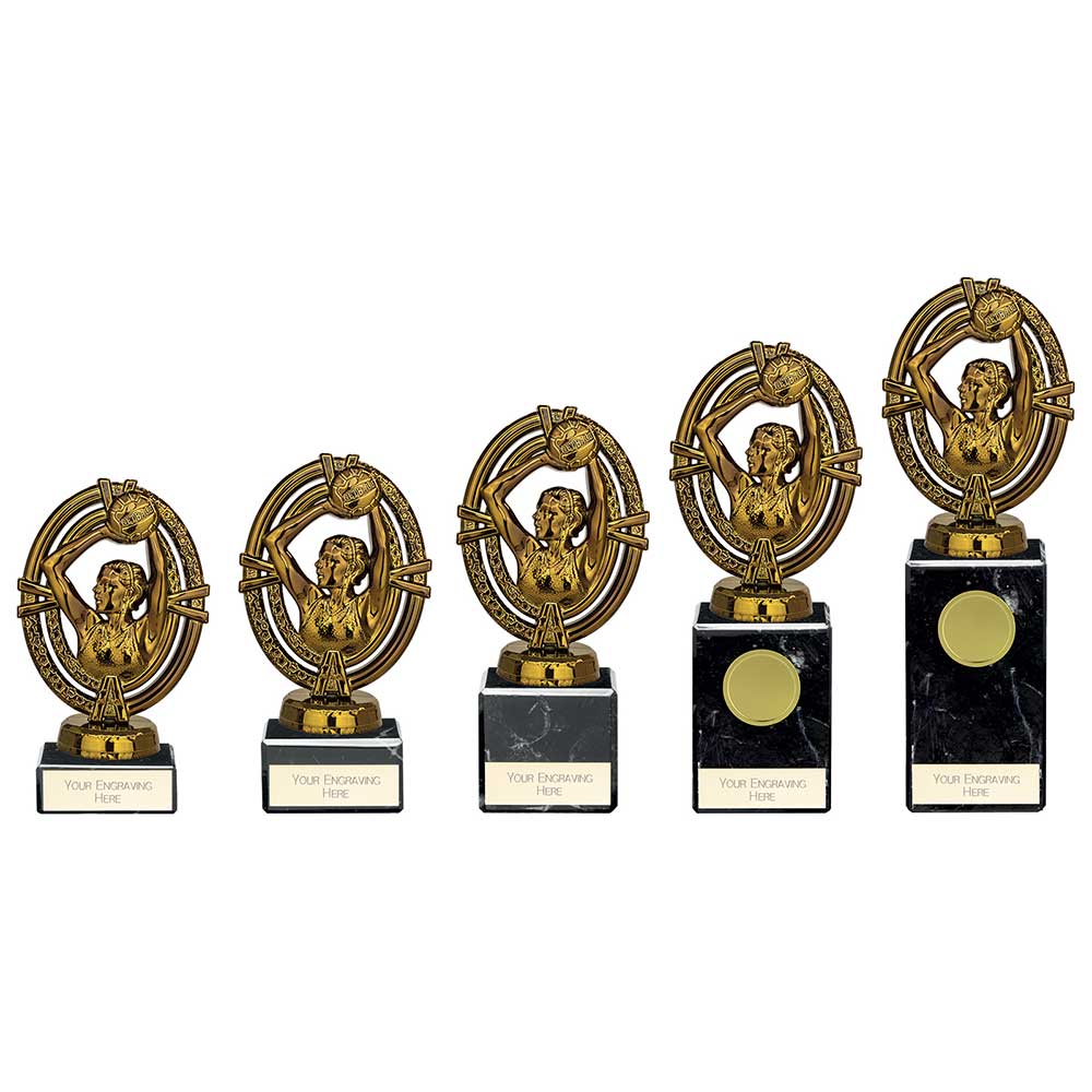 Personalised Engraved Maverick Legend Netball Trophy 5 Sizes Available Free Engraving