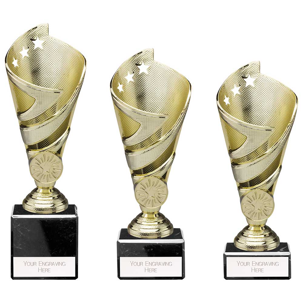 Personalised Engraved Hurricane Any Sport/Multi Sport Marble Based Trophy 3 Sizes Available Free Engraving