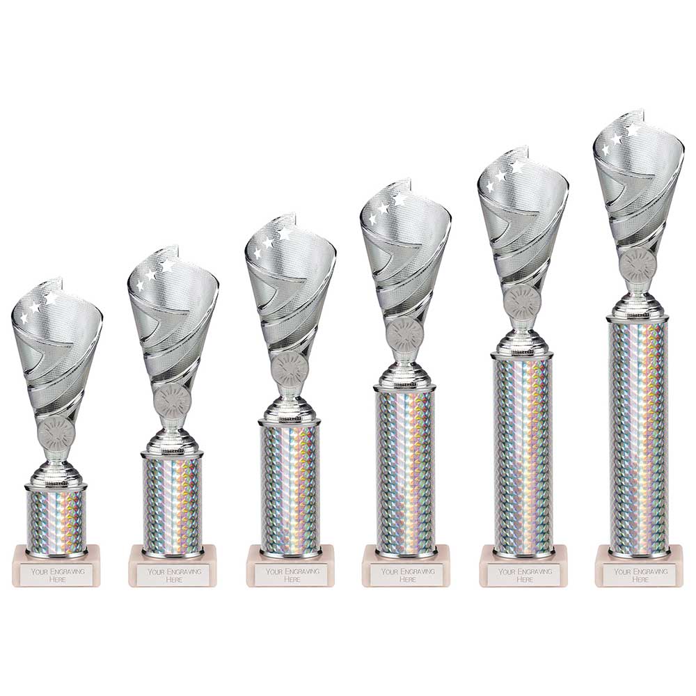 Personalised Engraved Hurricane Any Sport/Multi Sport Marble Based Trophy 6 Sizes Available Free Engraving