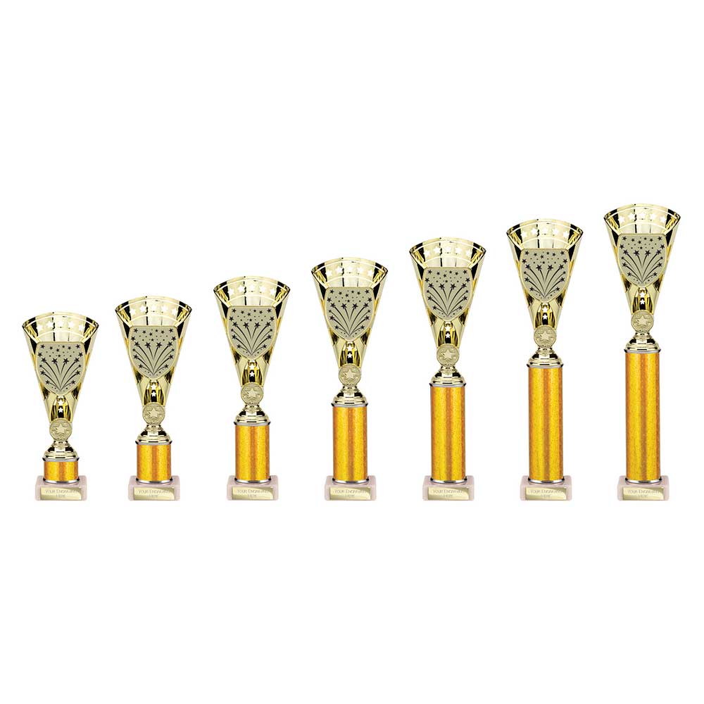 Personalised Engraved Cobra Star Any Sport/Multi Sport Marble Based Trophy 7 Sizes Available Free Engraving