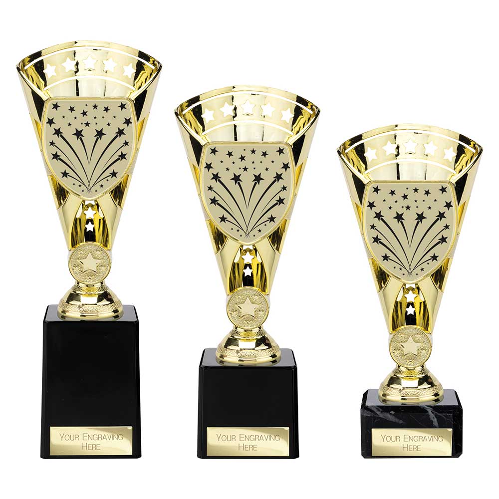 Personalised Engraved Cobra Star Any Sport/Multi Sport Marble Based Trophy 3 Sizes Available Free Engraving