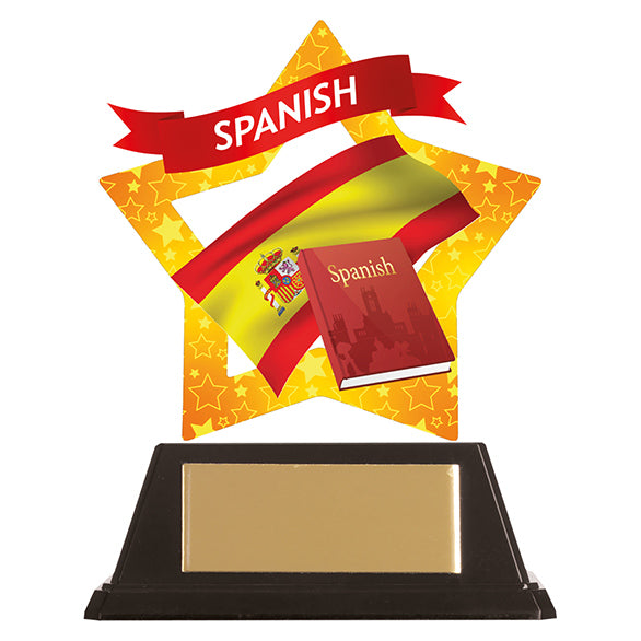 Personalised Engraved Mini-Star Spanish Trophy Free Engraving