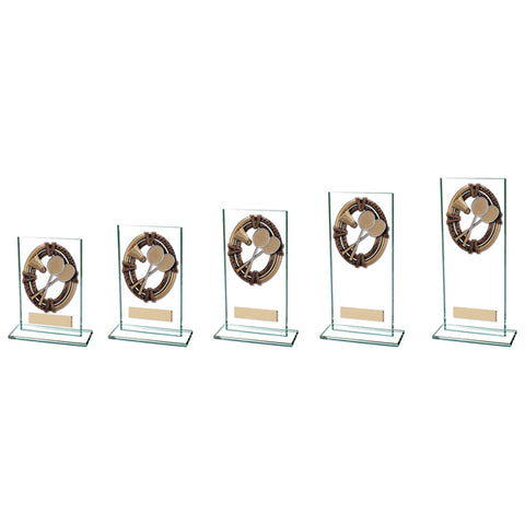 Personalised Engraved Badminton Maverick Legacy Glass Trophy 5 Sizes Available Free Engraving