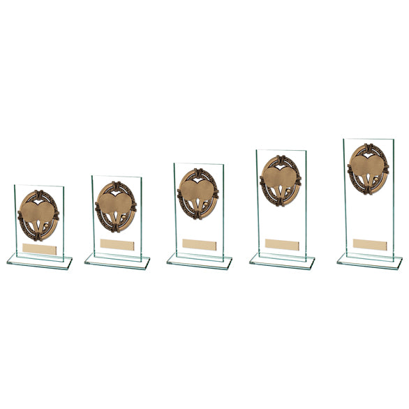 Personalised Engraved Table Tennis Maverick Legacy Glass Trophy 5 Sizes Available Free Engraving