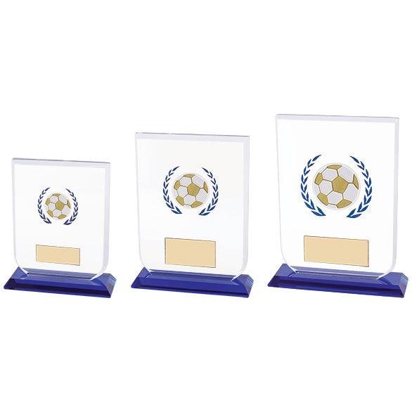 Personalised Engraved Gladiator Glass Football Award Trophy 3 Sizes Available Free Engraving