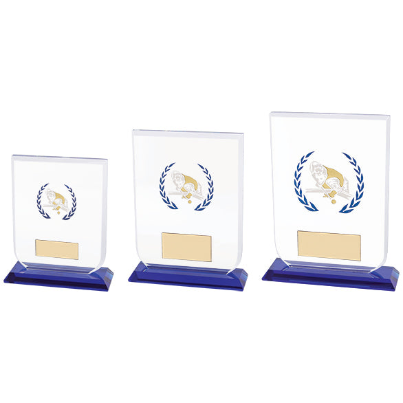 Personalised Engraved Pool/Snooker Gladiator Glass Trophy 2 Sizes Available Free Engraving