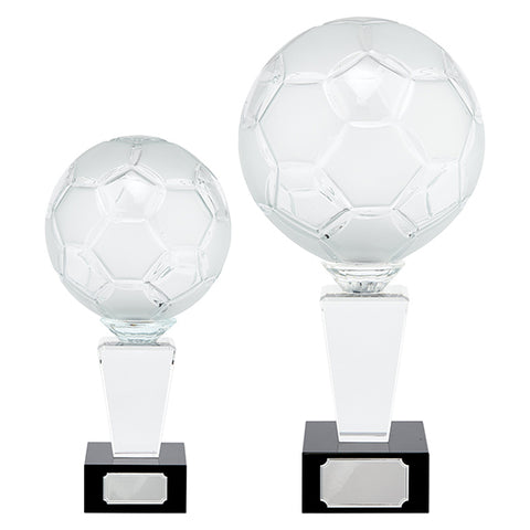 Personalised Engraved Ultimate Football Crystal Award Trophy 2 Sizes Available Free Engraving