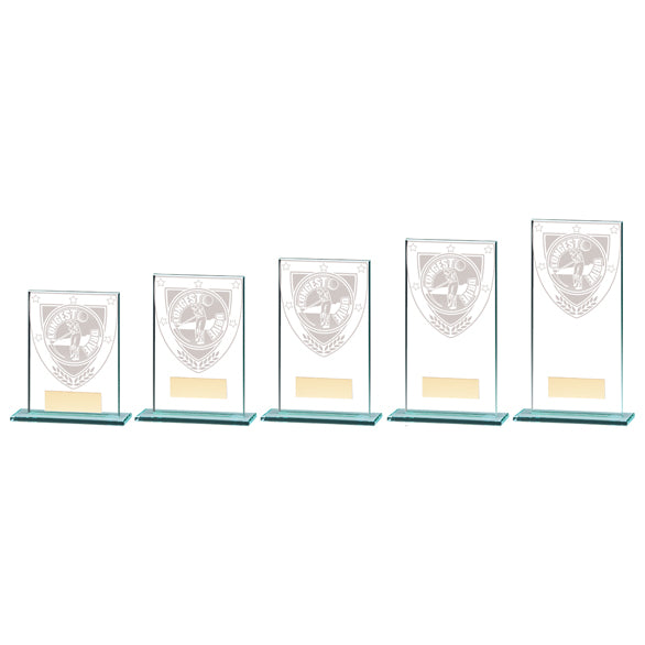 Personalised Engraved Millennium Golf Longest Drive Glass Award Trophy 5 Sizes Available Free Engraving