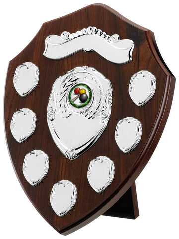 Personalised Engraved Annual Shield Trophy Any Sport/Multi Sport 5 Sizes Available Free Engraving