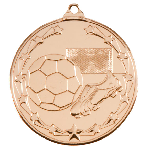 Personalised Engraved Starboot Football Medal 50mm Available In 3 Finishes Free Engraving