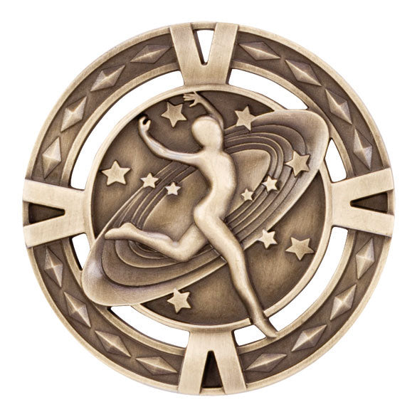 Personalised Engraved Macgregor V Tech Series Medal Dancing 60mm Available in 3 Finishes Free Engraving