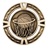 Personalised Engraved Mack V Tech Series Medal Basketball 60mm Available in 3 Finishes Free Engraving