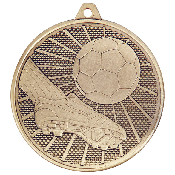 Personalised Engraved Formation Football Medal 50mm Available In 3 Finishes Free Engraving