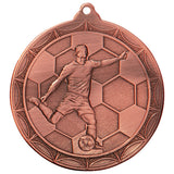 Personalised Engraved Impulse Football Medal 50mm Available in 3 Finishes Free Engraving