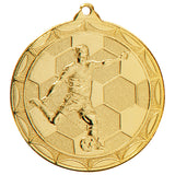 Personalised Engraved Impulse Football Medal 50mm Available in 3 Finishes Free Engraving