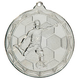 Personalised Engraved Impulse Football Medal 50mm Available in 3 Finishes Free Engraving