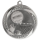 Personalised Engraved Typhoon Netball Medal 55mm Available In 3 Finishes Free Engraving