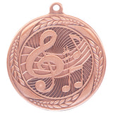 Personalised Engraved Typhoon Music Medal 55mm Available In 3 Finishes Free Engraving