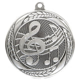 Personalised Engraved Typhoon Music Medal 55mm Available In 3 Finishes Free Engraving