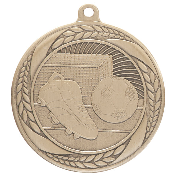 Personalised Engraved Typhoon Football Medal 55mm Available In 3 Finishes Free Engraving
