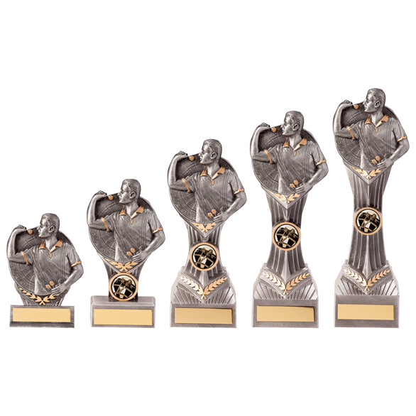 Personalised Engraved Falcon Male Darts Trophy 5 Sizes Available Free Engraving