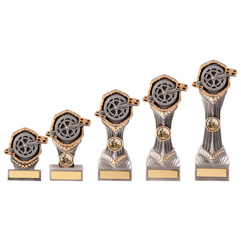 Personalised Engraved Falcon Cycling Trophy 5 Sizes Available Free Engraving