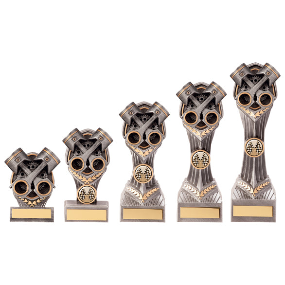Personalised Engraved Falcon Motorsport Trophy 5 Sizes Available Free Engraving
