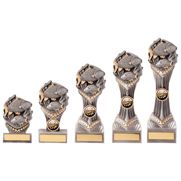 Personalised Engraved Falcon Carp Fishing Trophy 5 Sizes Available Free Engraving