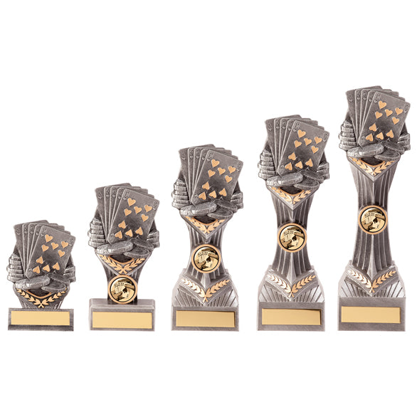 Personalised Engraved Falcon Poker Trophy 5 Sizes Available Free Engraving