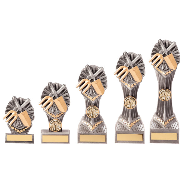 Personalised Engraved Falcon Gardening Trophy 5 Sizes Available Free Engraving