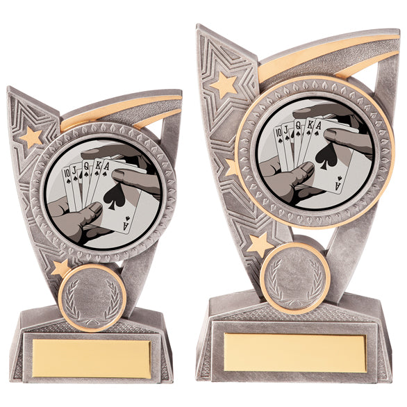 Personalised Engraved Triumph Poker Trophy 2 Sizes Available Free Engraving