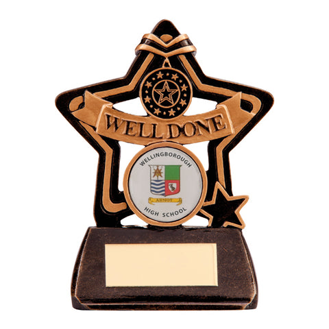 Personalised Engraved Little Stars Well Done Trophy Free Engraving