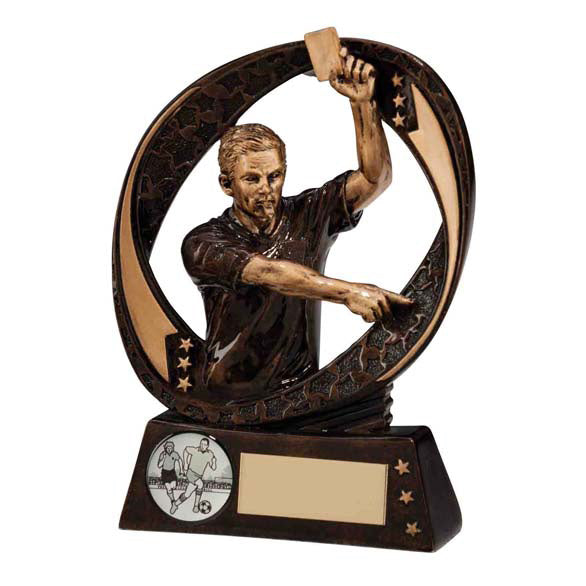 Personalised Engraved Referee Football Trophy Free Engraving