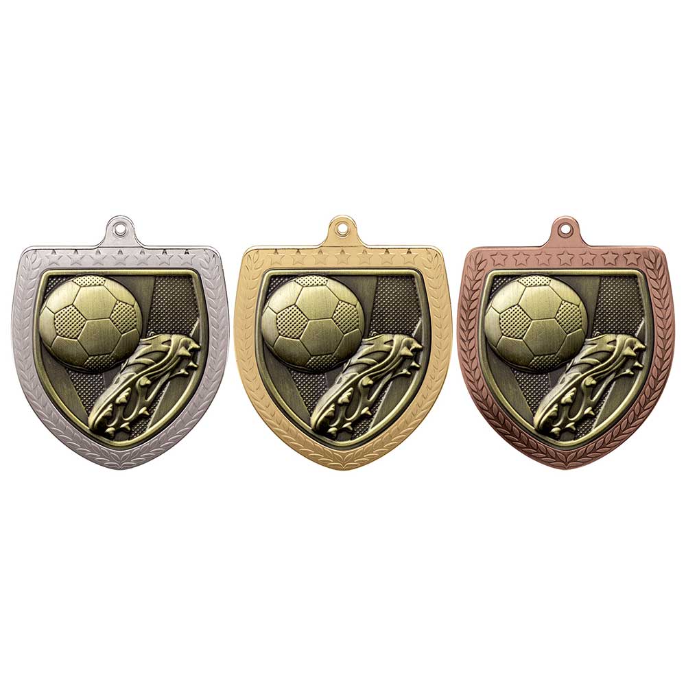 Personalised Engraved Cobra Football Medal 75mm Available In 3 Finishes Free Engraving