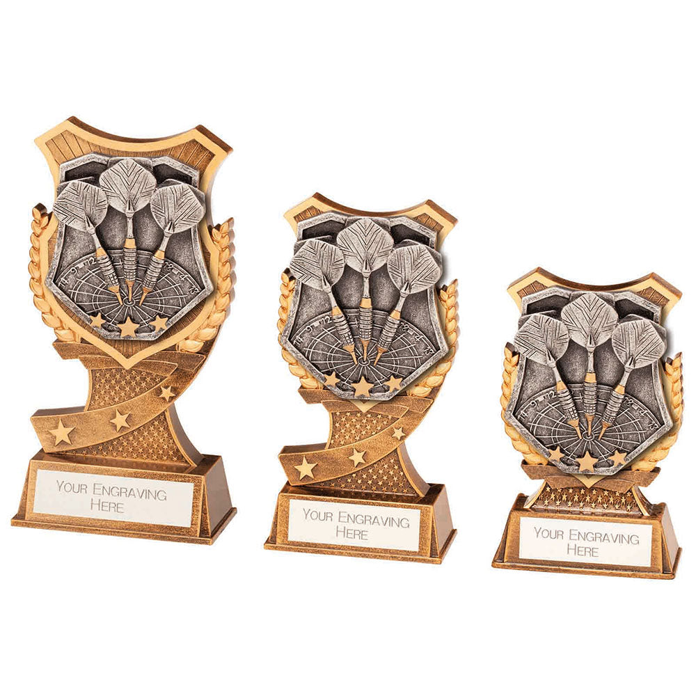 Personalised Engraved Titan Darts Trophy 3 Sizes Available Free Engraving