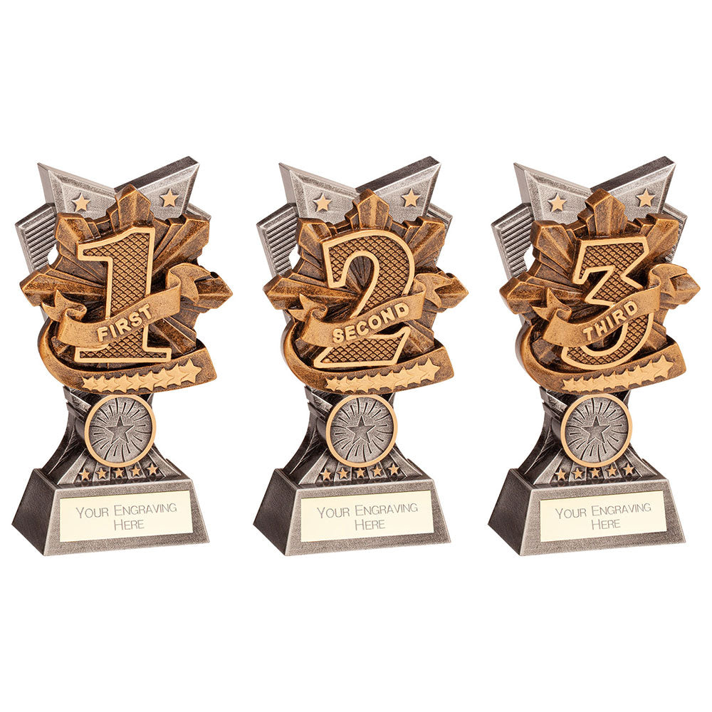 Personalised Engraved Spectre 1st 2nd 3rd Place Trophy Free Engraving