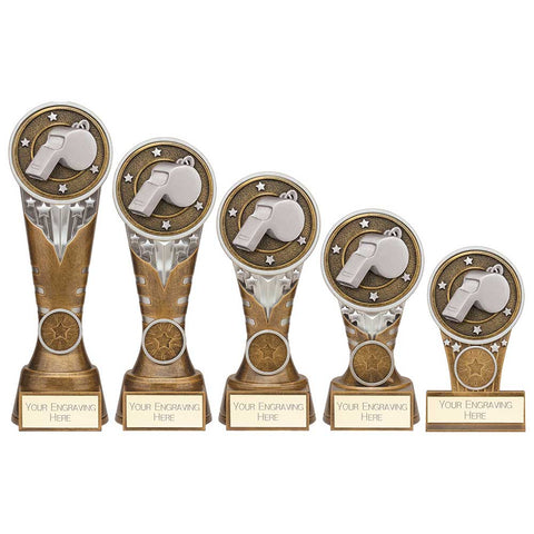 Personalised Engraved Ikon Football Referee Trophy 5 Sizes Available Free Engraving
