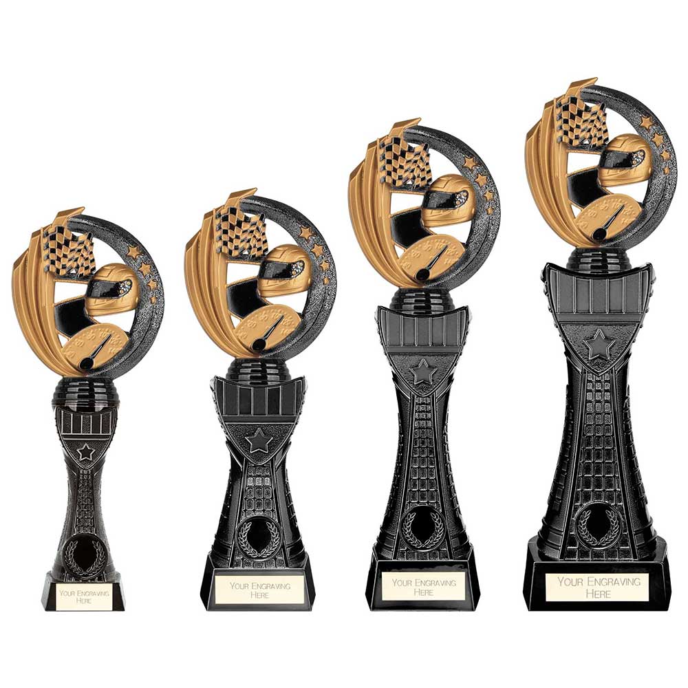 Personalised Engraved Renegade II Tower Motorsport Trophy 4 Sizes Available Free Engraving