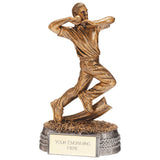 Personalised Engraved Centurion Cricket Bowler Trophy 2 Sizes Available Free Engraving