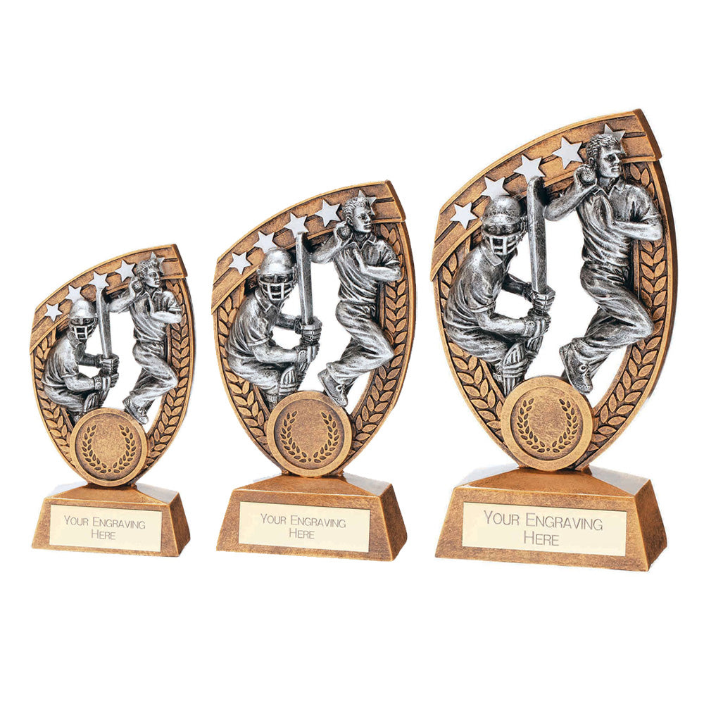 Personalised Engraved Patriot Cricket Trophy 3 Sizes Available Free Engraving