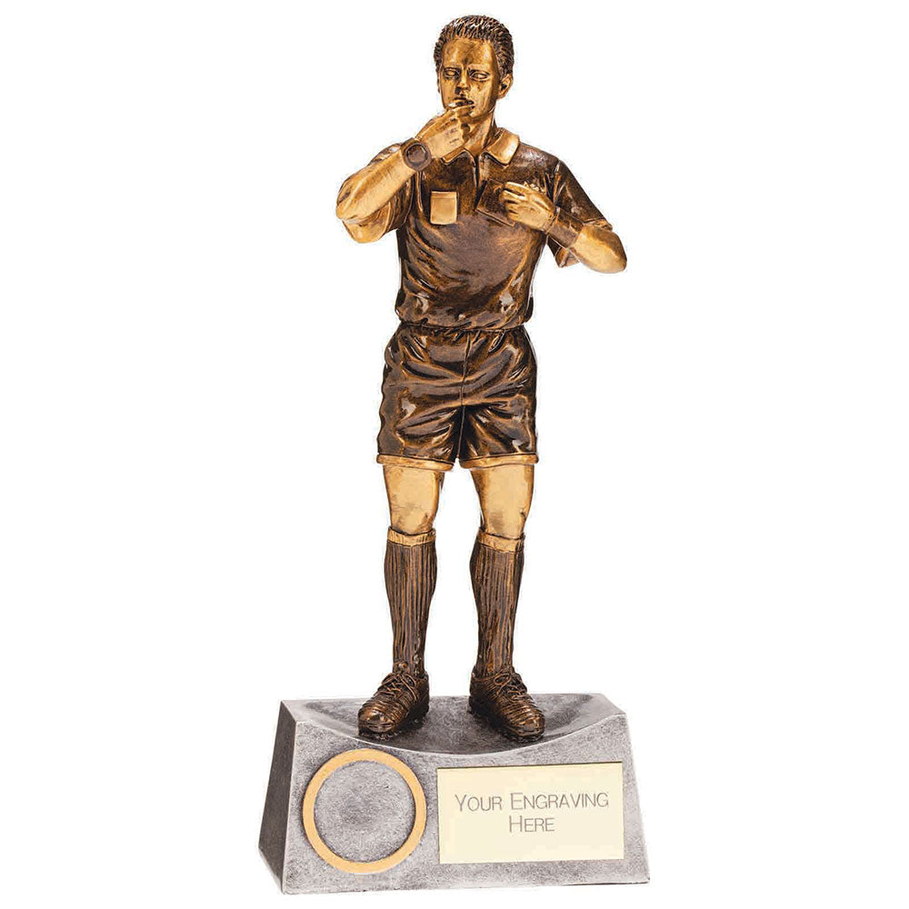 Personalised Engraved Referee Football Trophy Free Engraving