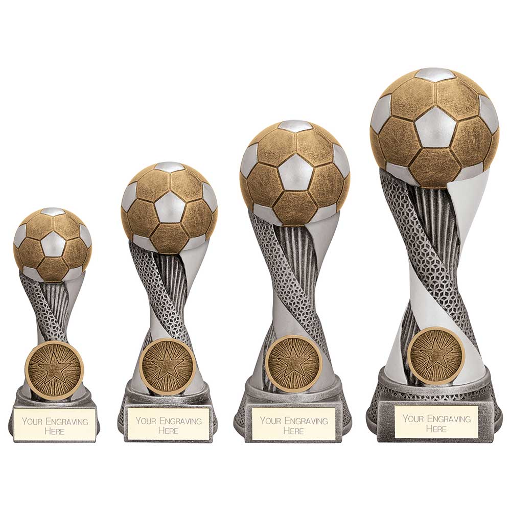 Personalised Engraved Revolution Football Trophy 4 Sizes Available Free Engraving